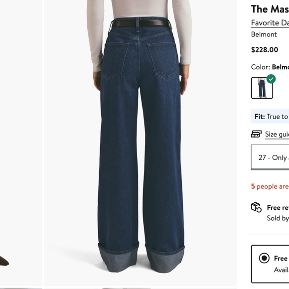 Favorite Daughter The Masha Super High Rise Wide Leg Jeans Size 26 Belmont Wash - Picture 3 of 15